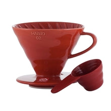 Hario V60-02 Ceramic Coffee Dripper Red