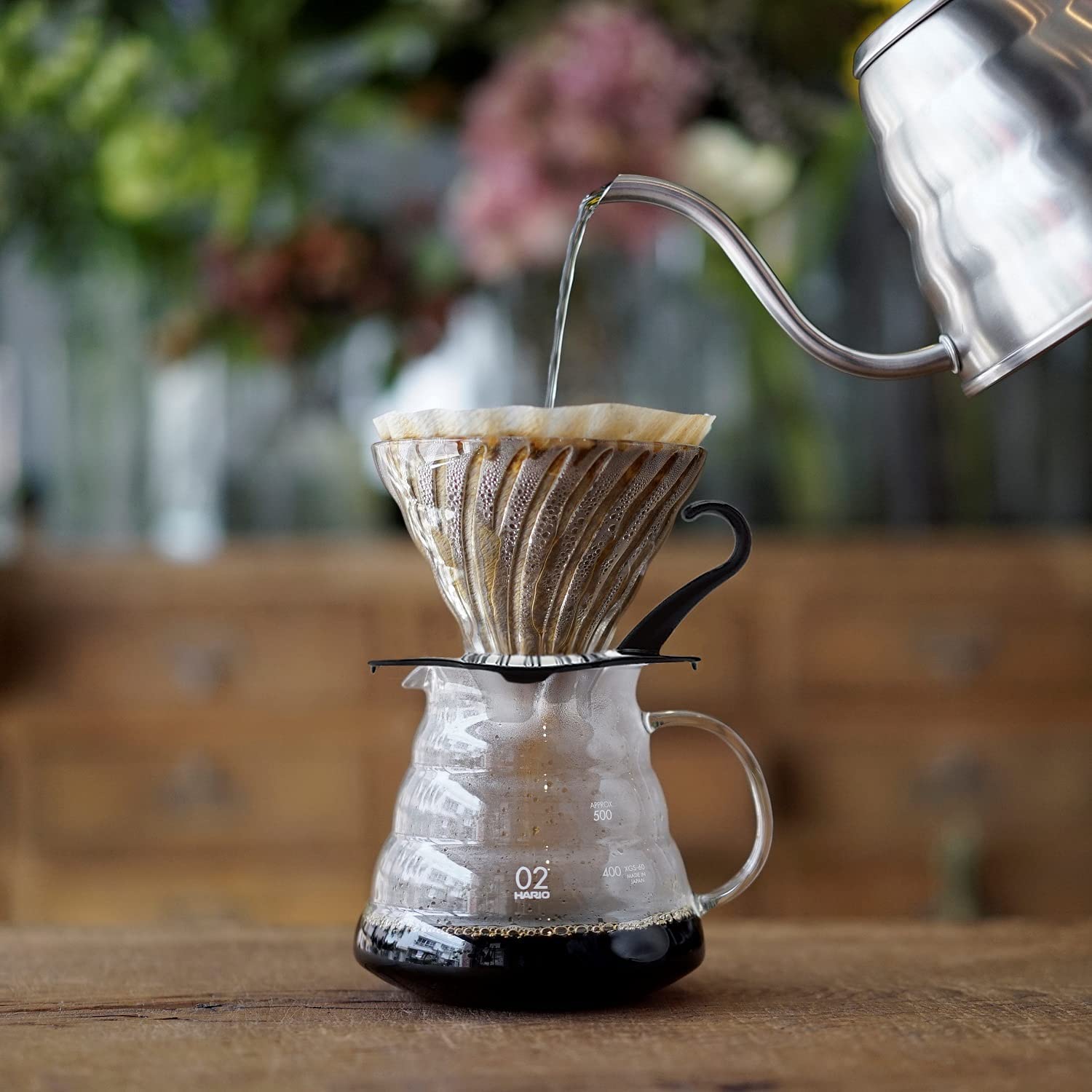 Hario V60 Glass Coffee Dripper Size 02